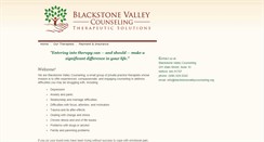 Desktop Screenshot of blackstonevalleycounseling.org